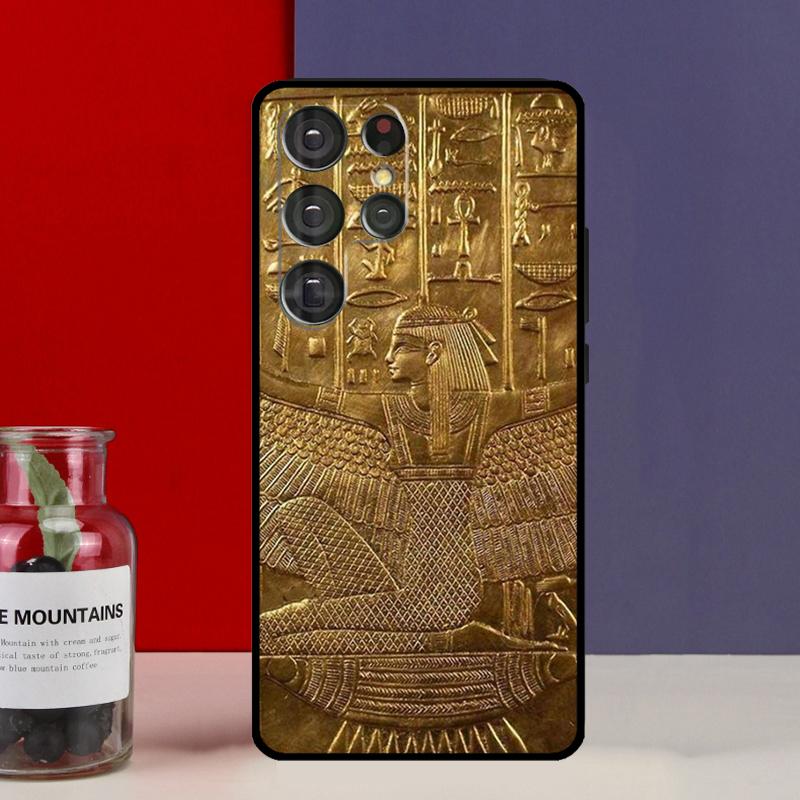 

Чехол Funda с фреской Фараона Египта для Samsung Galaxy S25 Ultra S9 S10 S20 S21 FE S22 S23 Plus S24 Ultra Galaxy S10