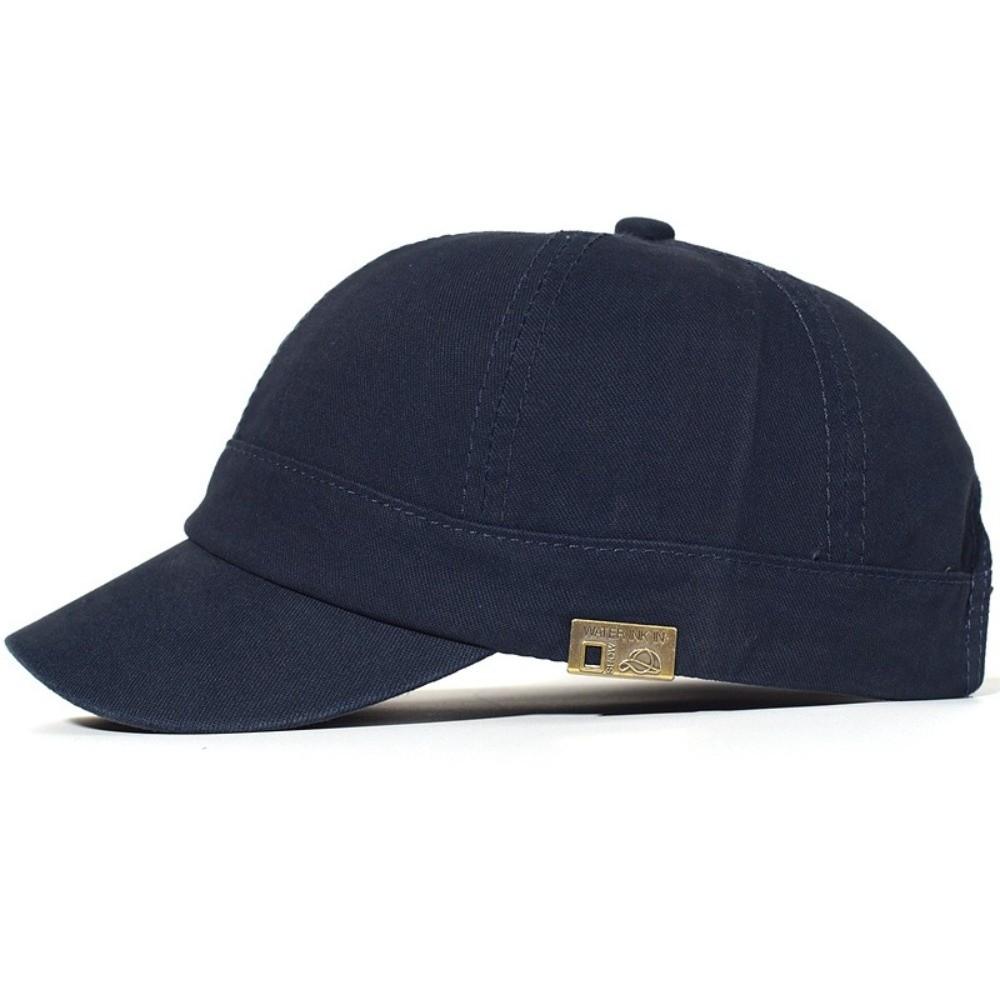 Casual Cotton Short Brim Baseball Cap Soft Adjustable Dad Hat Breathable Trucker Style Low Profile Cap Four Seasons