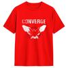 Converge Vintage T Shirts For Unisex Pure Cotton Novelty Tshirts O Neck Tees Short Sleeve Clothing Gift Idea