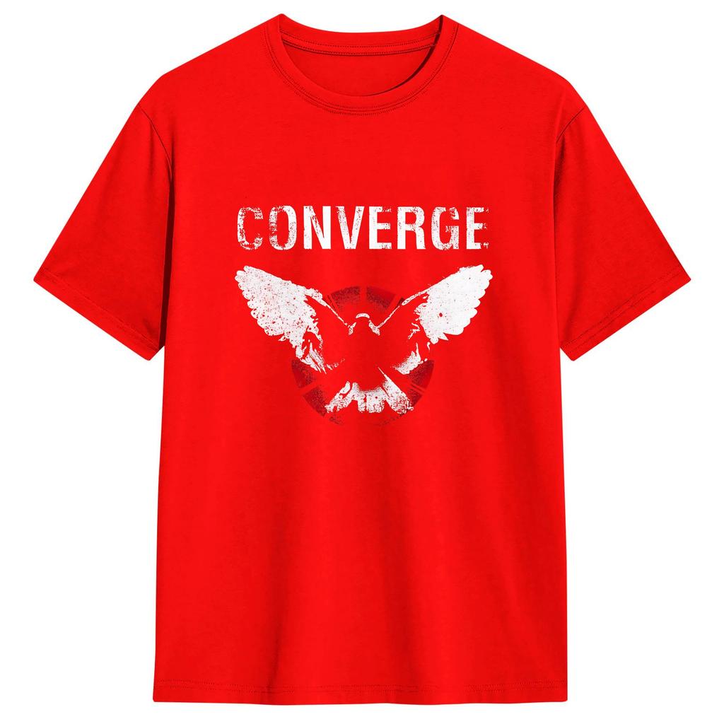 Converge Vintage T Shirts For Unisex Pure Cotton Novelty Tshirts O Neck Tees Short Sleeve Clothing Gift Idea