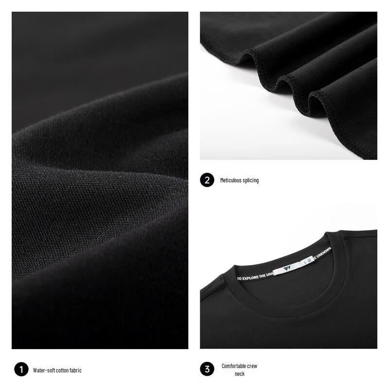 SEPTWOLVES Men's Casual Heavyweight Pure Cotton Printed Short Sleeve T-Shirt