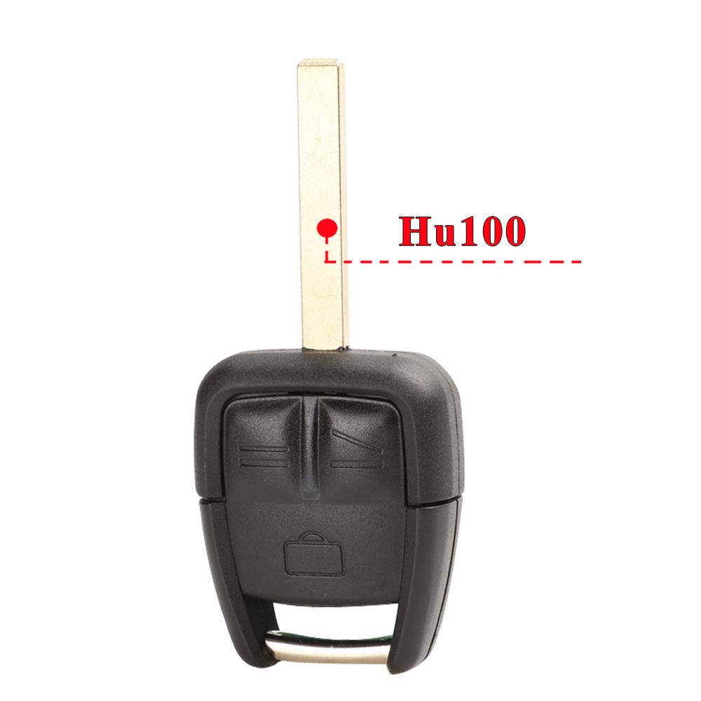 jingyuqin 10pcs 2/3Buttons Auto Remote Key Shell for Vauxhall Opel Astra Zafira Omega Vectra Car Fob Case HU43 YM28 HU46 HU100