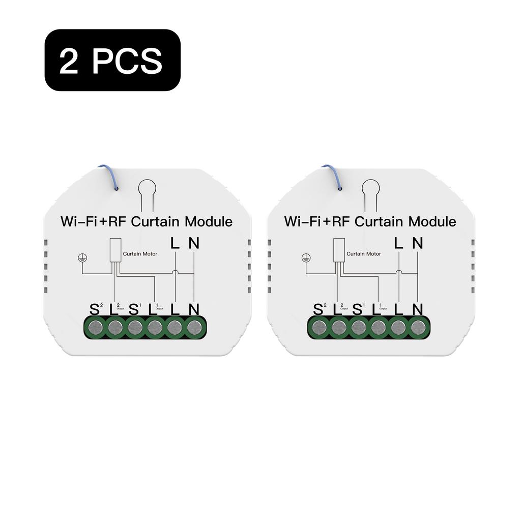 MOES WiFi RF433 Blind Curtain Switch Remote for Electric Roller Shutter control module Tuya Smart Life Google Home Alexa Voice
