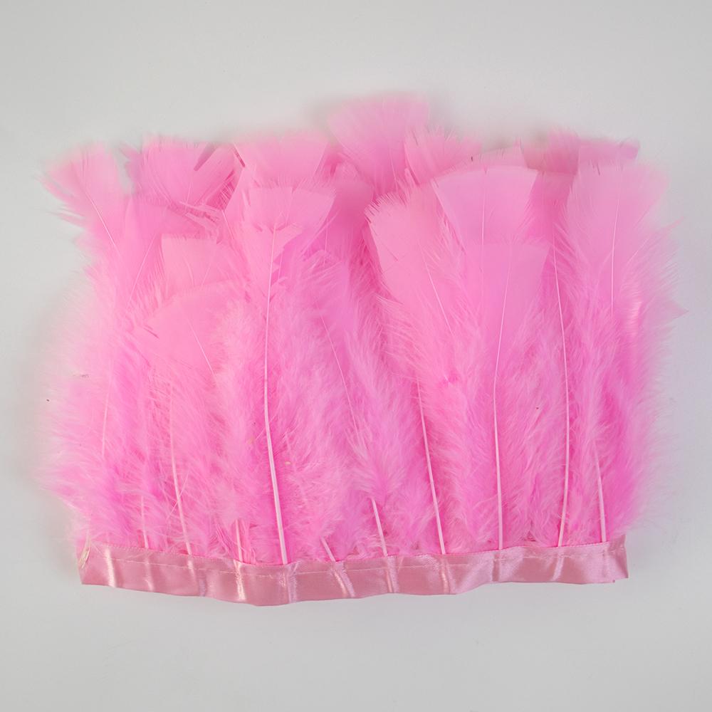 10-15cm Green Turkey Feather Trim Ribbon Fringe For Crafts Wedding Dress Decor Sewing Accessories Plumas 1Meter Long