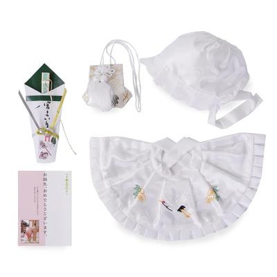 Shrine Visit Bib Food Set for Made In Set Baby 4 Made of Baby Drool Suehiro Amulet First Shrine Noshime Hitoshi 100th Day Baby Clothing Cosmetic Box