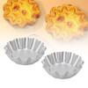 12PCS Aluminum Alloy Fluted Cake Mold Flower Shaped Baking Mold New Jelly Mold Pudding Cake Bread
