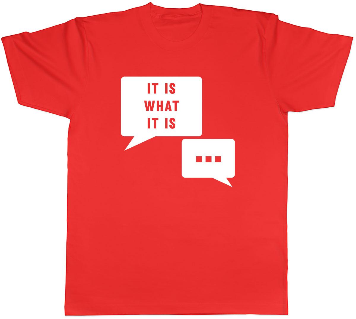 It Is What It Is Unisexs Unisex TShirt Tee S