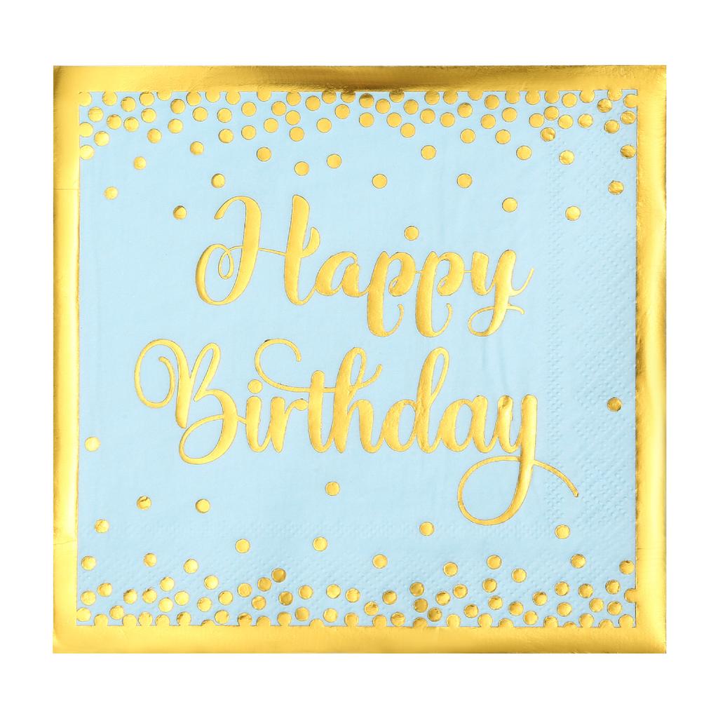 Blue Gold Boy One Year Birthday Disposable Tableware King Crown Plates Paper Cups 1st Baby Boy First Happy Birthday Party Decor