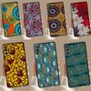 African Wax Pattern Fabric Case For Samsung Galaxy S22 S23 S24 Ultra Note 20 10 Plus S8 S9 S10 S20 FE S21 FE Cover