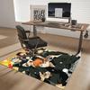 1pc Anime Cartoon Design Haikyuu!! Karasuno High School Volleyball Club Chair Mat Non-Slip Carpet for Office Home Decoration Living Room Bedroom Game