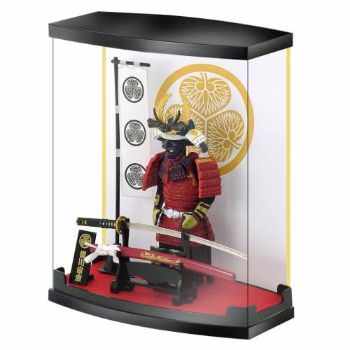 Meister Japan Sengoku Warlord Figure A-4 Sengoku Warlord Type A - Tokugawa Ieyasu (with sword and case) Metallic Silver and Gray