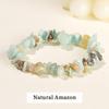JD Natural Crystal Stone Seven Chakra Irregular Energy Bracelet Women Men Healing Amethyst Fluorite Chip Strand Bracelet Gift
