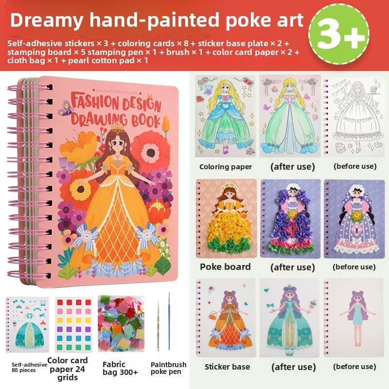 

Princess Interactive Drawing Book With Diy Materials For Creative Kids