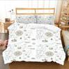 New Creative Cute Pattern 3D Printed Cover Set Twin Full Queen King Size Bedding Set Bed Linens Bedclothes for Young K128