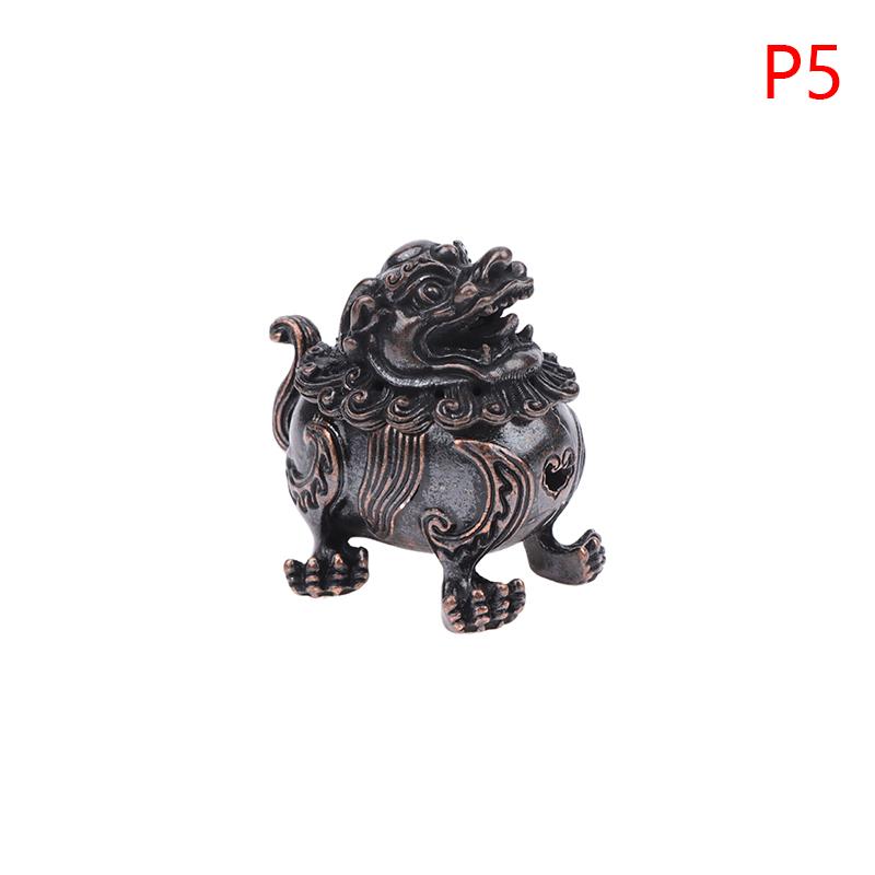 Bruciatore di Incenso Antico Portaincenso Vuoto con Coperchio Mini Ornamento Antico Cinese Decorazione per Casa Ufficio