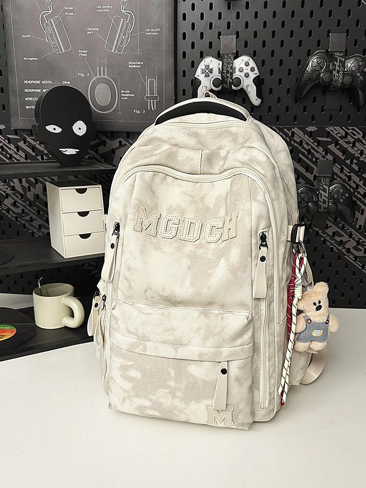 Schoolbag Multifunctional Wide Back Strap School Bag Junior High School Girls High School Boys Backpack College Student Travel Outdoor Backpack