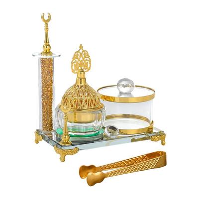 Arabian Incense Burner Glass Incense Burner SPA Art Crafts Office Home Fragrance Birthday Gift Desktop Meditation Home Decor