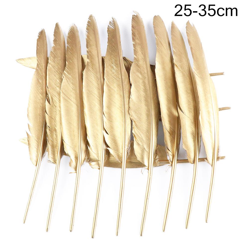 Black Gold Natural Goose Feathers For Needlework Dream Catcher Feather Crafts Jewelry Accessories Diy Decoration