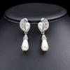Fashion Imitation Pearl Necklace Two Layer Pearl Necklace Earrings Jewelry Beaded Necklace