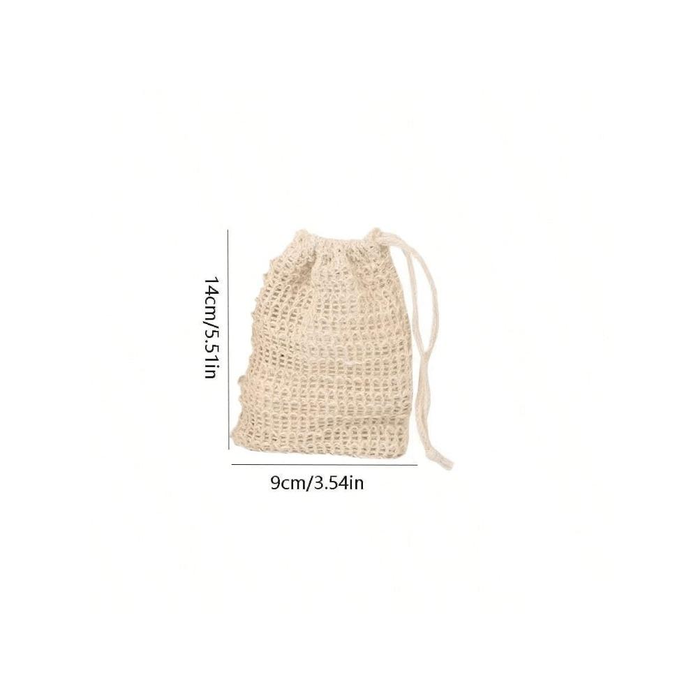 

Мешочек для хранения мыла, Сизалевый мешок для мыла со шнурком и, Мешочек для хранения мыла, Завязанный мешок для мыла для душа для вспенивания и сушки, Аксессуары для ванной 1pc бежевый