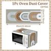 Printed Microwave Oven Dust Cover Universal Dust Protector Mat Microwave Cover  Household Cover