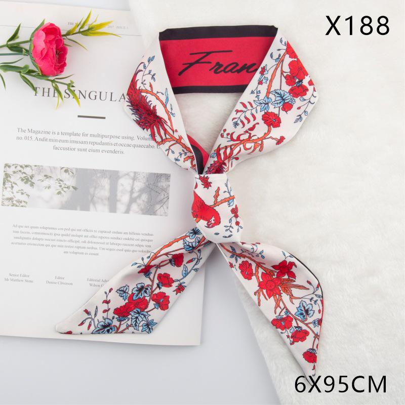 Versatile Vintage Silk Scarf: Hair Tie, Headband, Bag Accessory