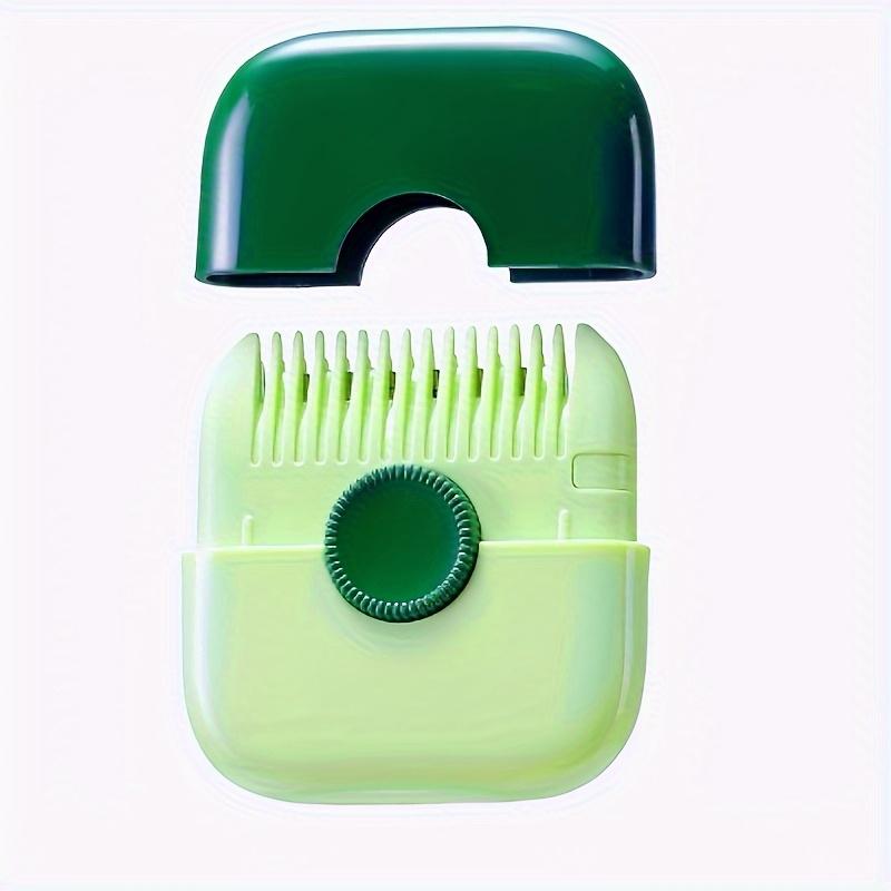 2-in-1 Dual-Sided Hair Trimmer Comb Adjustable Length Portable Clipper for Bangs Split Ends Detangling, Ergonomic Styling Tool