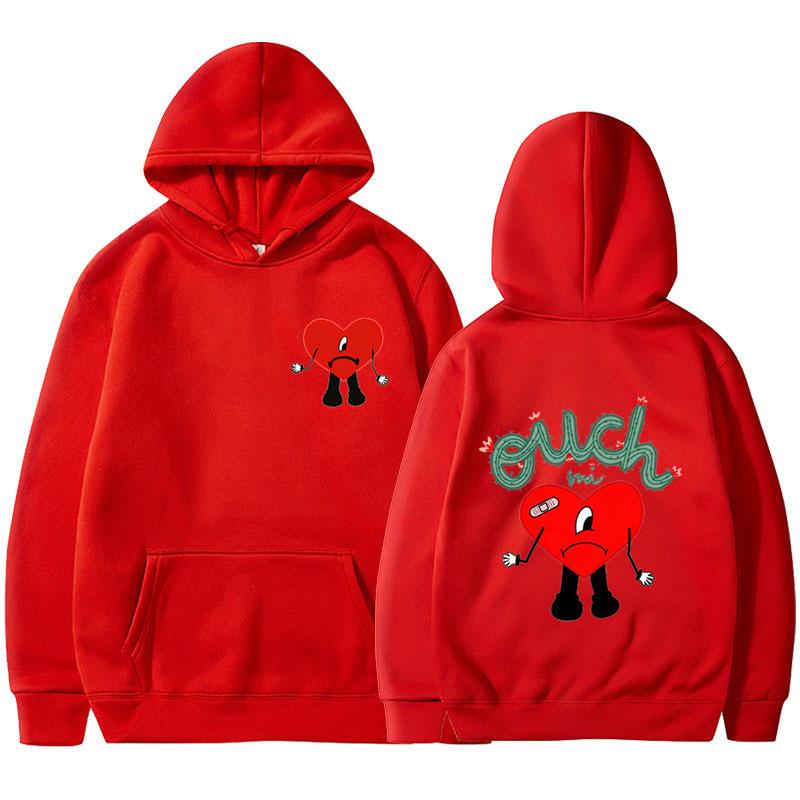 2025 new product un verano sin ti bad bunny anime fashion men's casual hooded sweater