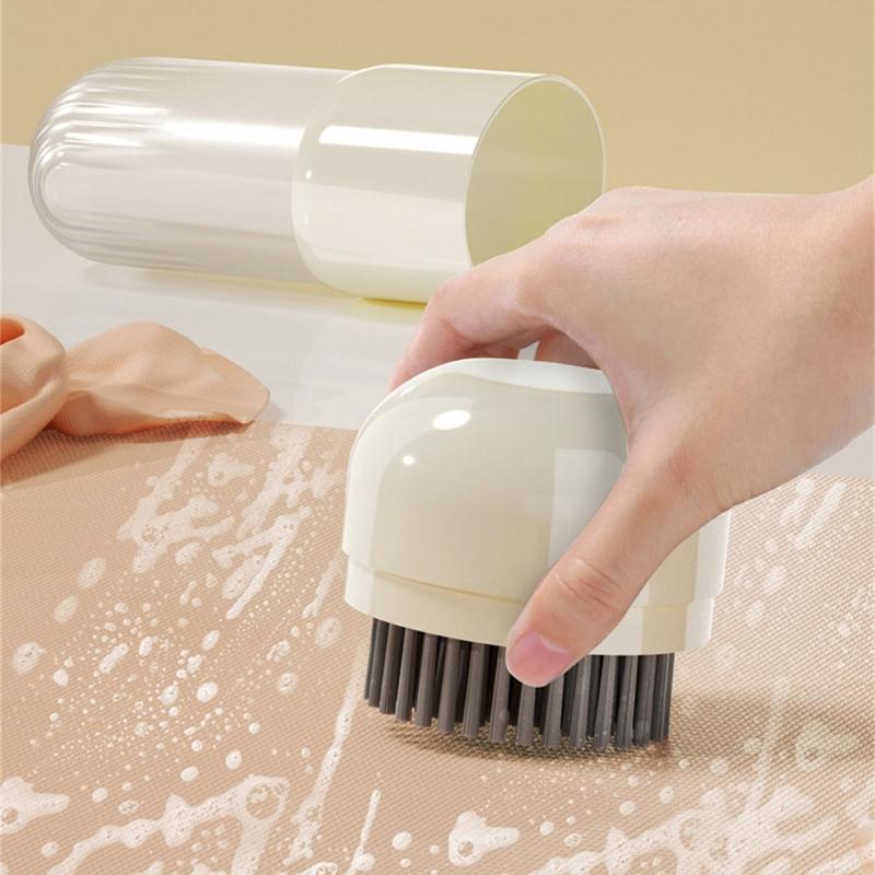 2 In 1 Soap Holder And Scrubber Travel Essential Waterproof Bathroom Organiser With Detachable Brush For Space Saving