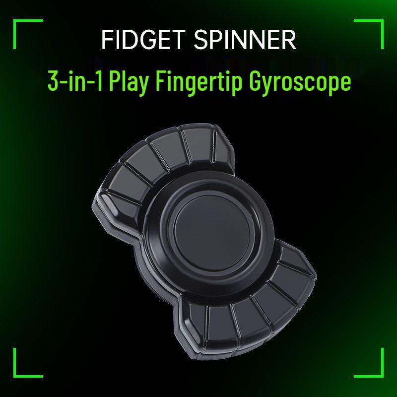 

3-in-1 Cross-Platform Fidget Spinner Toy for Office Stress Relief and Decompression