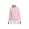 Solid Color Outdoor Zip-Up Hoodie for Women In Pink