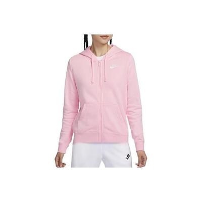 Solid Color Outdoor Zip-Up Hoodie for Women In Pink