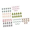 240 PCS Christmas Glass Cup Card Easy To Use Cute Pattern Xmas Party Wine Glass Decoration Card for Christmas
