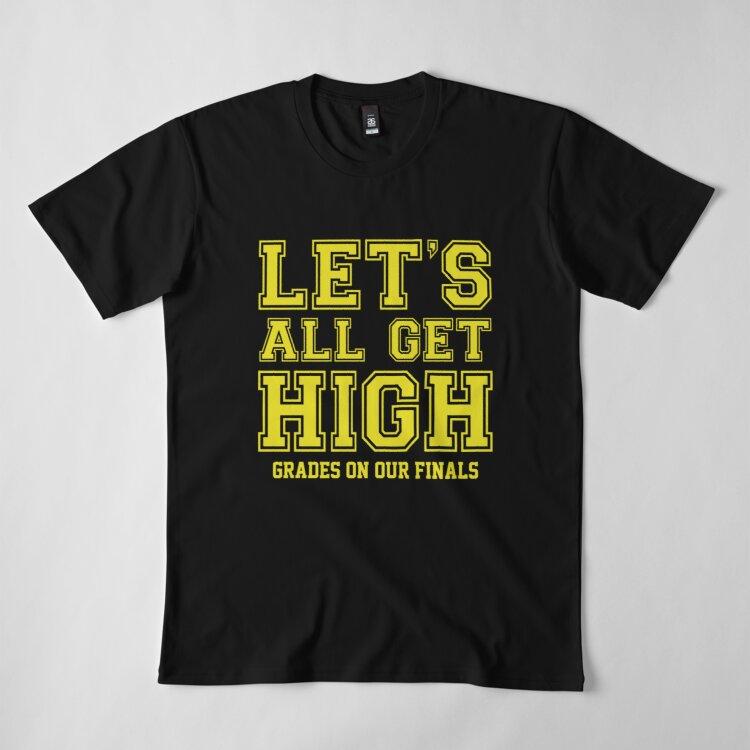 Men Premium Cotton Harajuku T-Shirt Let 