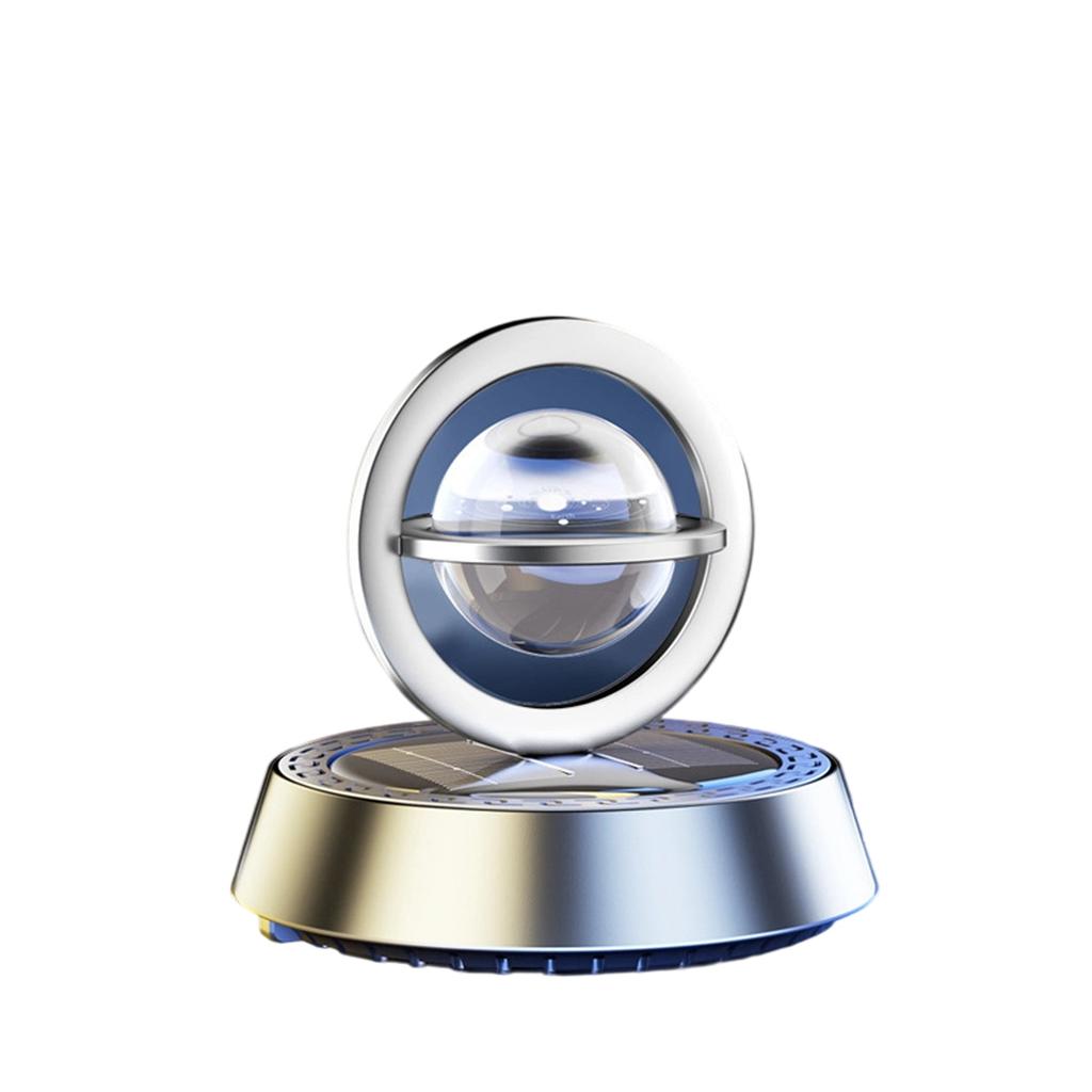 Solar-Powered Aroma Diffuser Car Accessory – Elegant Rotating Design For Dashboard Or Center Console – Year-Round Vehicle Interior Decor 10ML