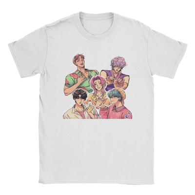 Vintage KPop Demon Hunters Saja Boys Jinu Abby Mystery Romance Baby T-Shirts Men O Neck Cotton T Shirts  Short Sleeve Tee Shirt