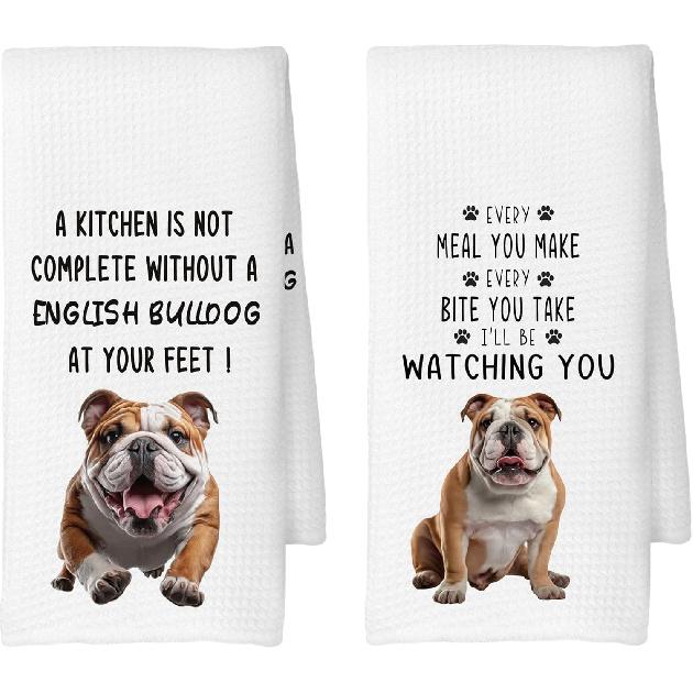 Long-Haired Dachshund Kitchen Towels Set of 2, Dog Gifts for Women, Dachshund Gifts, Dog Lover Mom Gift Tea Towels Kitchen Hand Towels 16x24 Inch for