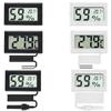 Mini Digital Humidity Meter Thermometer Hygrometer Sensor Gauge LCD Temperature Refrigerator Aquarium Monitoring Display Indoor