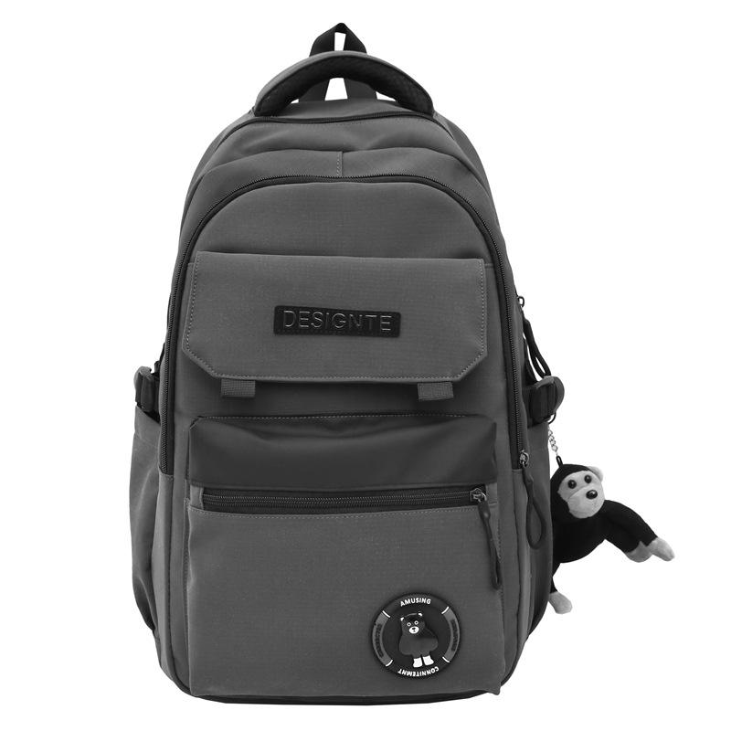 

Мужской рюкзак для школьников младших классов, школьный рюкзак большой вместимости, дорожный рюкзак темно-серого