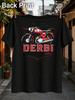 Antorcha 49cc Red Vintage Motorcycle With Circular Pinstripes And Retro Mechanical Unisex All Unisex All TShirt