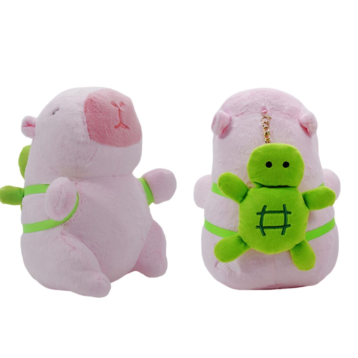 

Clearstone Capybara Plush Keychain Chabimaru Turtle with Music 13cm Pink