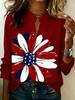 Camicia rétro a righe contrastanti in raso a maniche lunghe, camicia da pendolare temperamentale americana rétro, larga e sottile