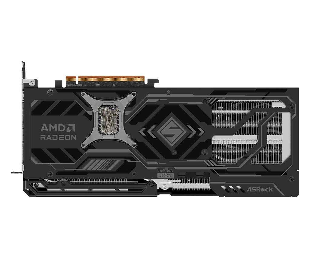 ASRock AMD Radeon RX 9070 XT Steel Legend Dark 16GB GDDR6 2970MHz PCIe Triple Metal RGB DirectX 12 256-bit, Boost, 5.0, 3xDP2.1+HDMI2.1, Lüfter,