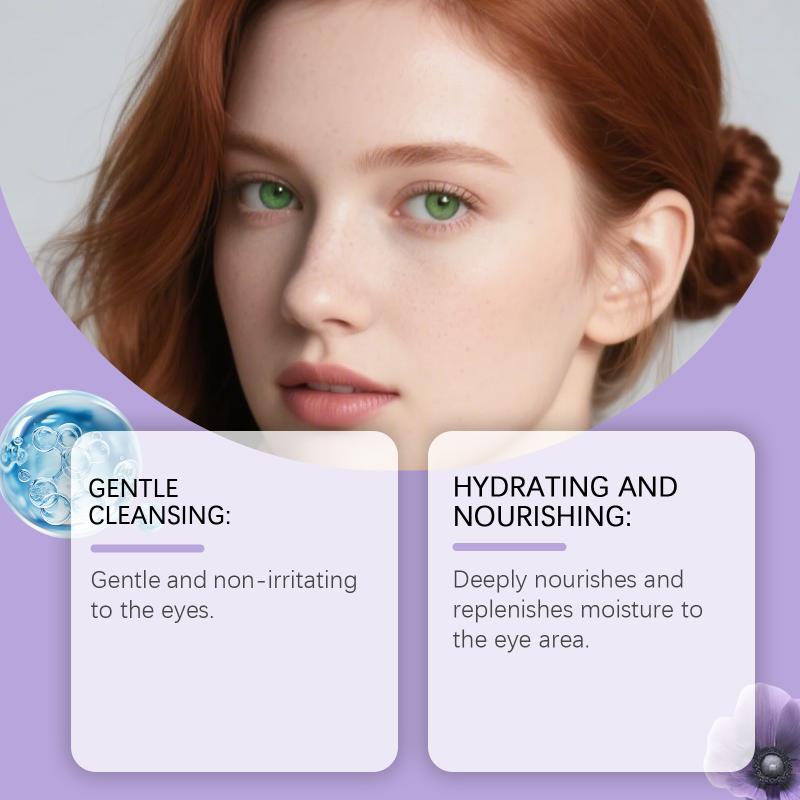 Augenlid-Reinigungsmousse Wimpernschaum Sanfter Make-up-Entferner Feuchtigkeitsspendende Formel Tiefenreinigung für empfindliche Augenpartie 60 ml