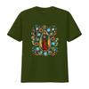 Mexican Serape Turquoise Our Lady of Guadalupe Mex Women S T Shirt Fashion Forward Style Vintage Washed Stylish Soft Homme