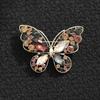 Beautiful Hollowed-Out Rhinestone Butterfly Brooch Ladies Unisex Crystal Lnsect Pin Event Party Office Gift