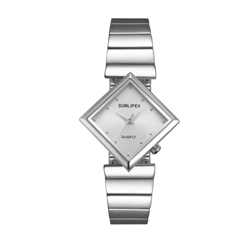 Rare Antique-style Watches Fashion Niche Light Luxury Exquisite Women's Quartz High-grade Diamond Triangle Oval Dial Fashion Watch