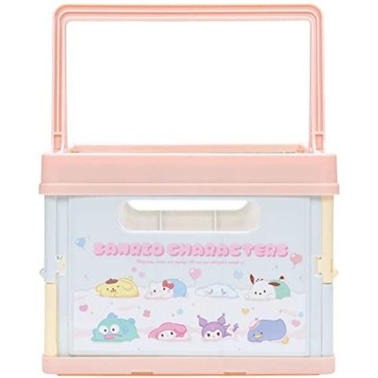 Skater storage box folding toy stackable case basket handle Sanrio Funyumaru design BWOT13-A