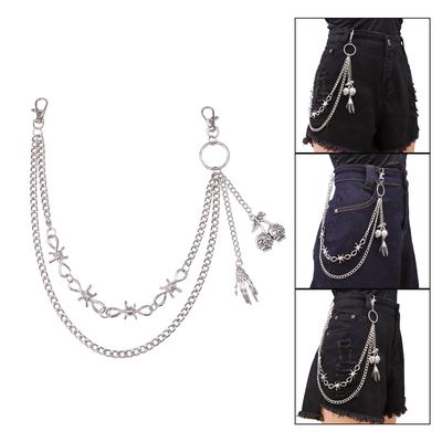 Tassels Chain Belt Personality Charm Belt Durability Metal Chain Trendy Belt for Various Occasion
