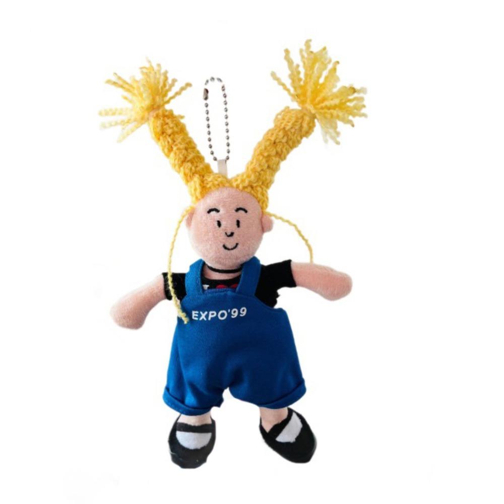 

ПП Хлопок Желтый Пушистый Кулон-Брошь Девочка Уродливая Кукла Брелок Детские Подарки жёлтый